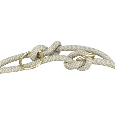 Trixie hondenriem Soft Rope verstelbaar grijs/lichtgrijs 200 x 1,3 cm - Afbeelding 3