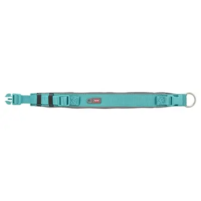 Trixie halsband Premium extra breed aqua/grafietgrijs 53-62 x 5 cm - Afbeelding 3