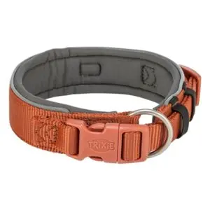 Trixie halsband Premium extra breed roest/grafietgrijs 27-35 x 2,5 cm - Afbeelding 1