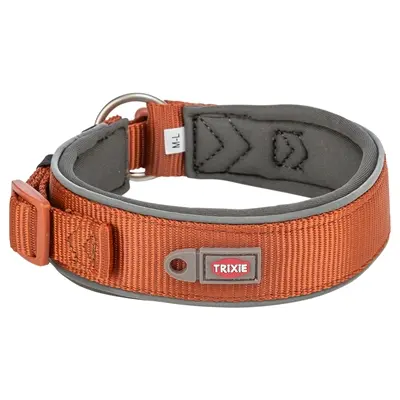 Trixie halsband Premium extra breed roest/grafietgrijs 27-35 x 2,5 cm - Afbeelding 2