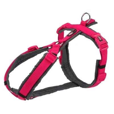 Trixie hondentuig Premium Trekking fuchsia/grafietgrijs 32-38 x 1,3 cm