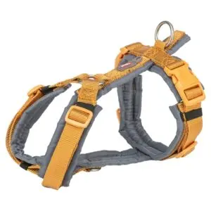 Trixie hondentuig Premium Trekking curry geel/grafiet grijs 62-74 cm - Afbeelding 1