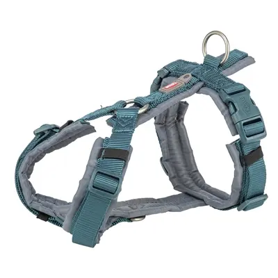 Trixie hondentuig Premium Trekking petrol blauw/grafiet grijs 44-53 cm