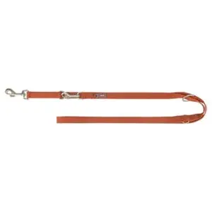 Trixie hondenriem Premium verstelbaar roest bruin 200 x 1 cm - Afbeelding 1