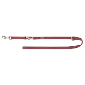 Trixie hondenriem Premium verstelbaar sangria rood 200 x 1 cm - Afbeelding 1