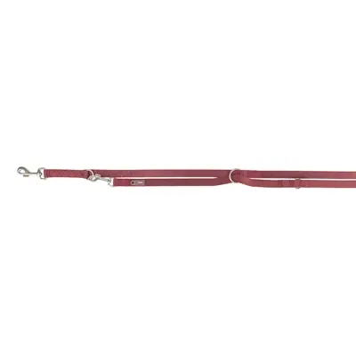 Trixie hondenriem Premium verstelbaar sangria rood 200 x 1 cm - Afbeelding 4