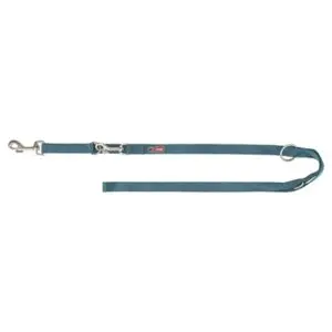 Trixie hondenriem Premium verstelbaar petrol blauw 200 x 2 cm - Afbeelding 1