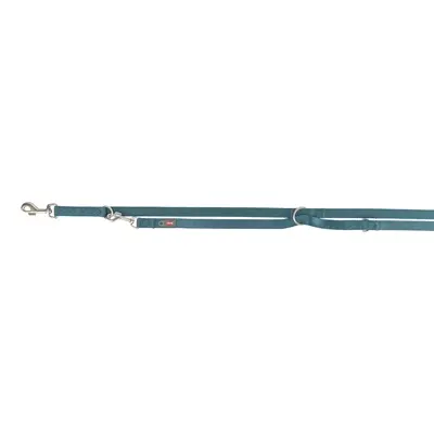 Trixie hondenriem Premium verstelbaar petrol blauw 200 x 2 cm - Afbeelding 4