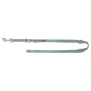 Trixie hondenriem Premium verstelbaar salie groen 200 x 1,5 cm - Afbeelding 1