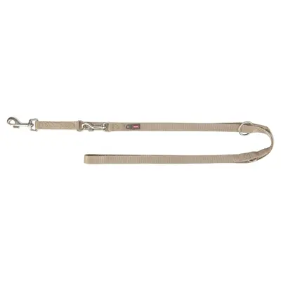 Trixie hondenriem Premium verstelbaar zand taupe 200 x 1,5 cm