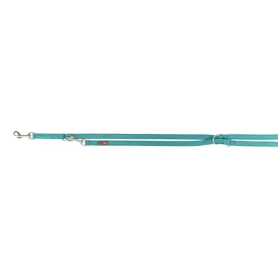 Trixie hondenriem Premium tweelaags aqua 200 x 1 cm – verstelbaar - Afbeelding 2
