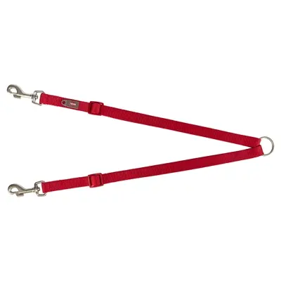 Trixie koppellijn Premium rood 40-70 x 1 cm – voor twee honden