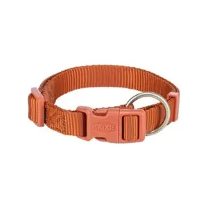 Trixie halsband Premium roestbruin 25-40 x 1 cm – verstelbaar - Afbeelding 1