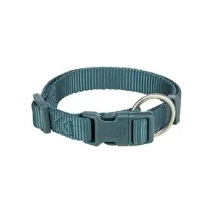 Trixie hondenhalsband Premium petrol blauw 22-35 cm – verstelbaar - Afbeelding 1