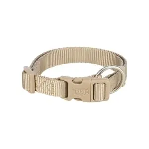 Trixie halsband Premium zandtaupe 15-25 x 1 cm – verstelbaar - Afbeelding 1