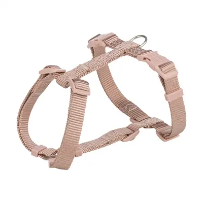 Trixie hondentuig Premium H-tuig blush roze 60-87 cm – verstelbaar