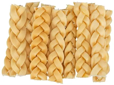 Trixie buffelkophuid gevlochten 12 cm 6 x 200 g – mono-proteïne kauwsnack - Afbeelding 2