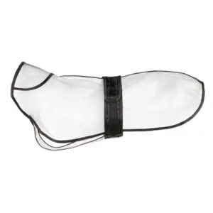 Trixie regenjas Tarbes transparant/zwart 42 cm – waterdicht met reflectie - Afbeelding 1