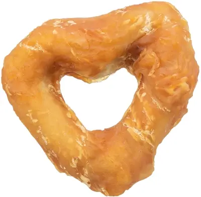 Trixie Denta Fun Heart met kippenborst 6 cm – kauwsnack, 200 stuks