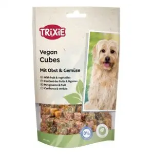 Trixie Vegan Cubes hondenkoekjes fruit en groente 6 x 100 g - Afbeelding 1
