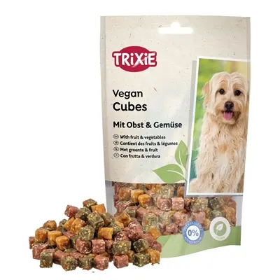 Trixie Vegan Cubes hondenkoekjes fruit en groente 6 x 100 g - Afbeelding 2