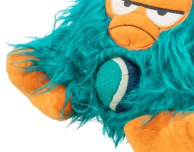 Trixie Monster hondenspeeltje met tennisbal 25 cm – pluche, 2 stuks - Afbeelding 3