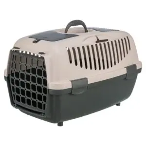 Trixie reismand kat Capri donkergrijs/blush 55 x 37 x 34 cm – met opbergvak - Afbeelding 1