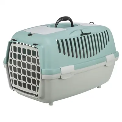 Trixie reismand kat Capri lichtgrijs/salie 55 x 37 x 34 cm – met opbergvak