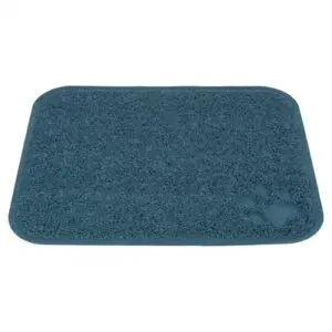 Trixie schoonloopmat kattenbak pvc blauw 45 x 37 cm – vangt grit op - Afbeelding 1