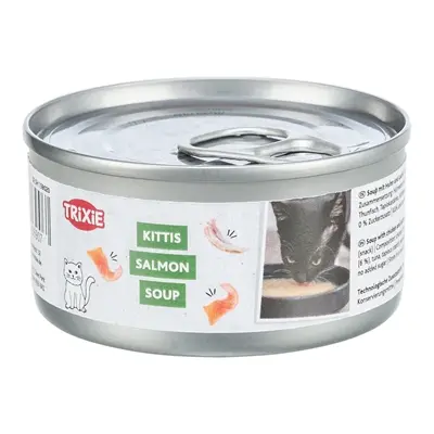 Trixie Soep kattensnack kip en zalm 4 x 80 g – vloeibaar, glutenvrij - Afbeelding 3