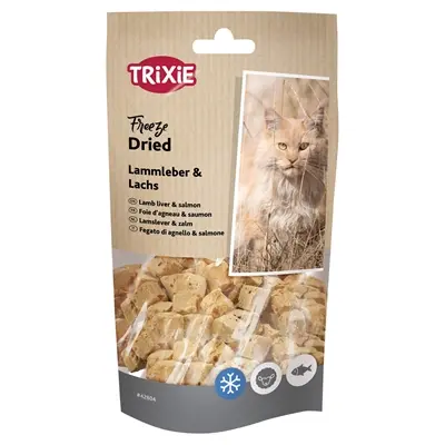 Trixie Freeze Dried kattensnack lamslever en zalm 6 x 25 g - Afbeelding 2