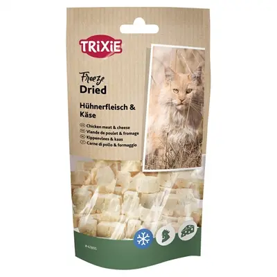 Trixie Freeze Dried kattensnack kip en kaas 6 x 25 g – gevriesdroogd - Afbeelding 2