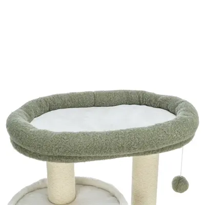 Trixie krabpaal Dante wit/groen/grijs 57 x 38 x 86 cm – met hangmat - Afbeelding 2