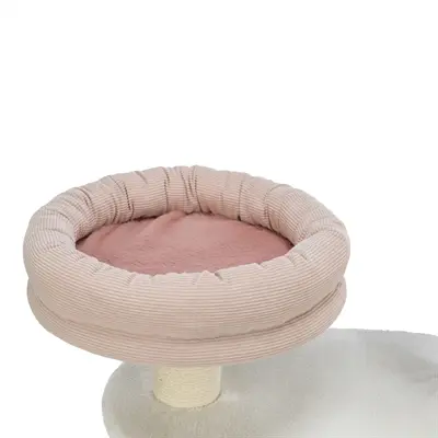 Trixie krabpaal Isabella wit/oudroze 58 x 38 x 70 cm – met relax-mand - Afbeelding 3