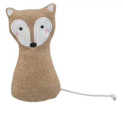 Trixie vos kattenspeeltje stof met catnip 13 cm – 4 stuks