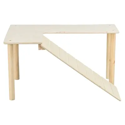 Trixie platform met helling 47 x 30 x 25 cm – onbehandeld hout