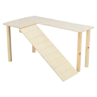 Trixie platform met helling 47 x 30 x 25 cm – onbehandeld hout - Afbeelding 4