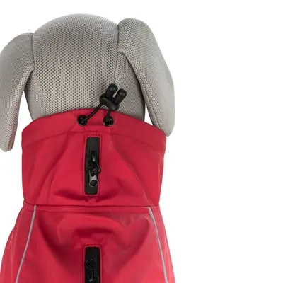 Trixie regenjas voor honden Vimy rood 62 cm – water- en winddicht - Afbeelding 3
