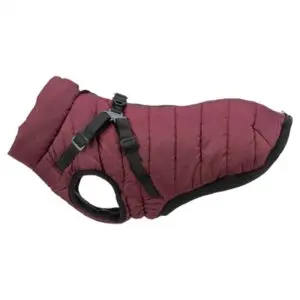 Trixie hondenjas Pirou met tuig sangria 30 cm – waterafstotend - Afbeelding 1