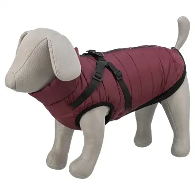 Trixie hondenjas Pirou met tuig sangria 45 cm – waterafstotend - Afbeelding 2