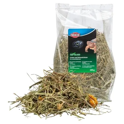 Trixie Reptiland grassen en graslandkruiden 6 x 200 g – landschildpadden