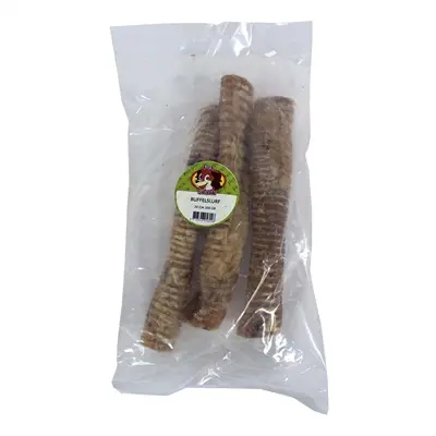 Petsnack buffelslurf 30 cm 300 g – kauwsnack van gedroogde luchtpijp