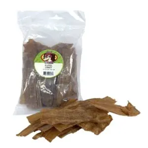 Petsnack buffel jerky 180 g – kauwsnack van 100% buffelvlees - Afbeelding 1