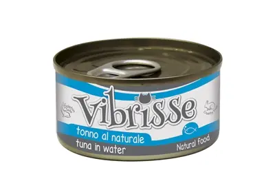 Vibrisse kattenvoer tonijn 24 x 70 g – aanvullend natvoer met rijst