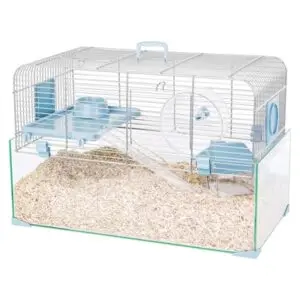 Zolux knaagdierkooi Panas blauw 52 x 35 x 29 cm – glazen onderkant - Afbeelding 1