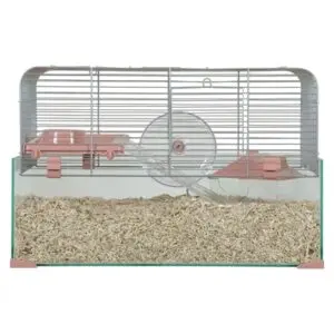 Zolux knaagdierkooi Panas roze 52 x 35 x 29 cm – glazen onderkant - Afbeelding 4