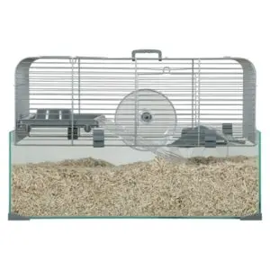 Zolux knaagdierkooi Panas grijs 52 x 35 x 29 cm – glazen onderkant - Afbeelding 4