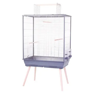 Zolux Neolife vogelkooi grijs XL 81 x 48 x 152 cm – voor parkieten