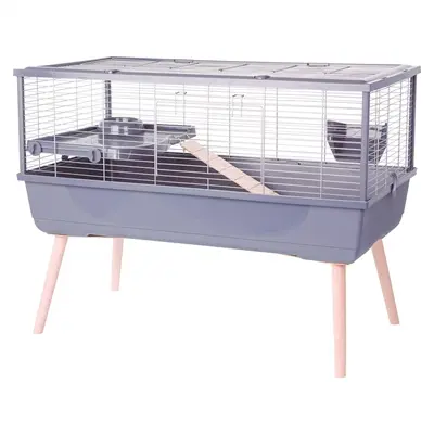 Zolux knaagdierkooi cavia Neolife grijs 99 x 54 x 76 cm – met inrichting