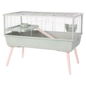 Zolux knaagdierkooi cavia Neolife groen 99 x 54 x 76 cm – met inrichting - Afbeelding 1